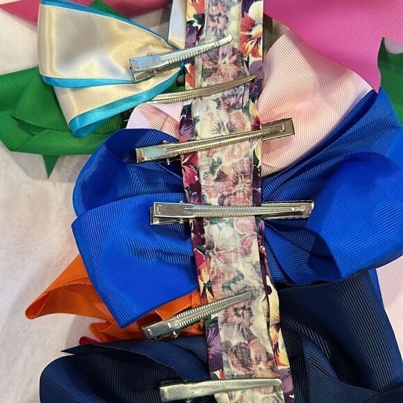 Hair Bows Barettes Set of 40 All Colors - Picture 10 of 16